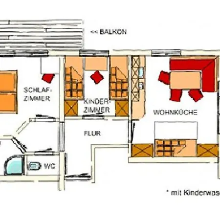 דירה Gaestehaus Luggau ראוריס